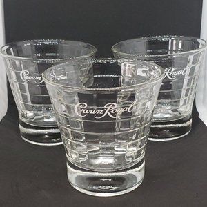 Crown Royal Rocks Glasses ( Set of 3)